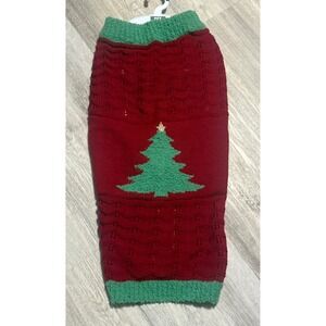Pet Spirit Red Christmas Tree Dog Sweater XL Holiday Festive